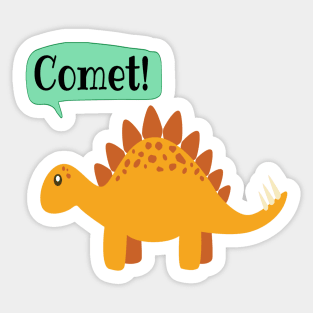 Stegosaurus funny Print Sticker